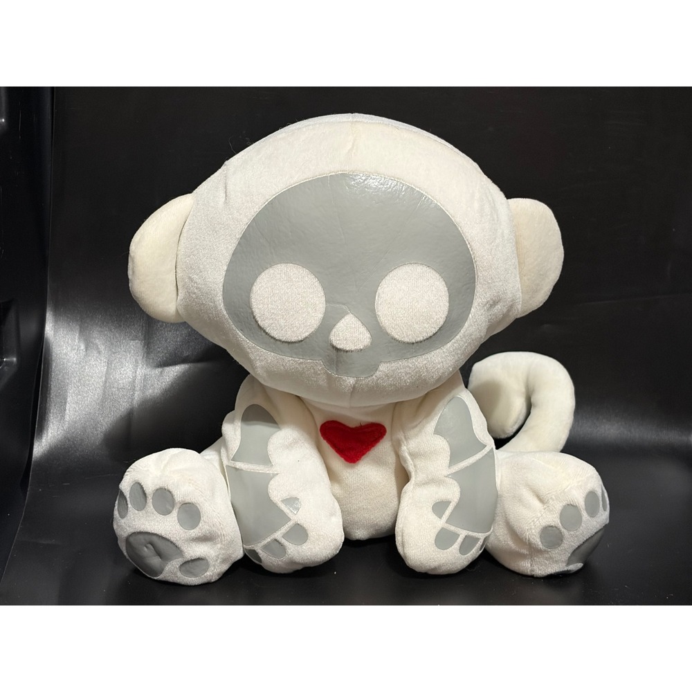 Skelanimals Marcy Monkey 9" Plush Toynami White Gray Skeleton Stuffed Animal